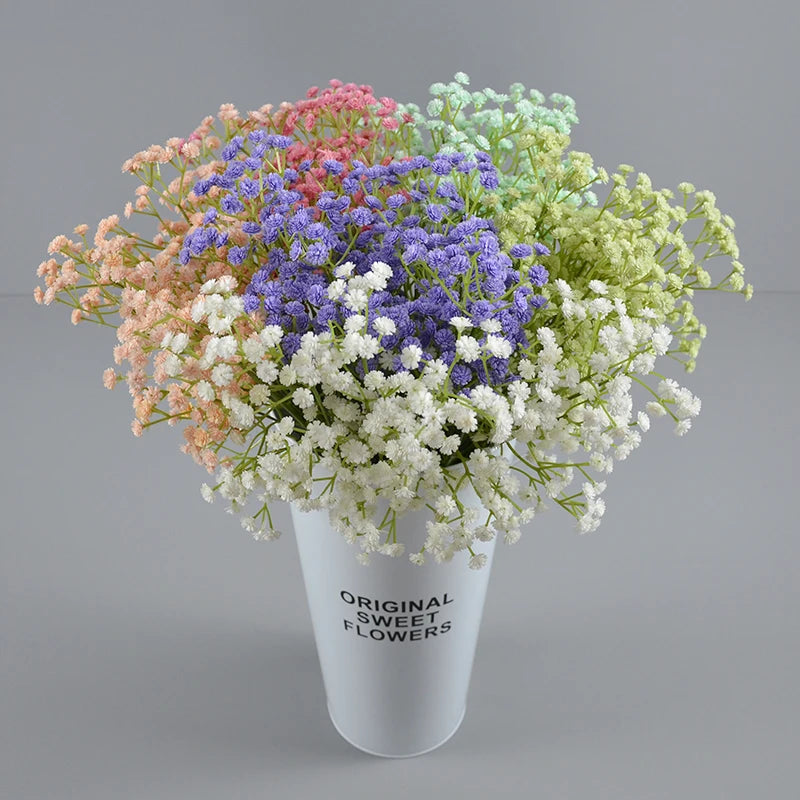 Cheapest Artificial Baby Breath Flowers for Home Wedding Party Decoration Real Touch Pu Babybreath Flower