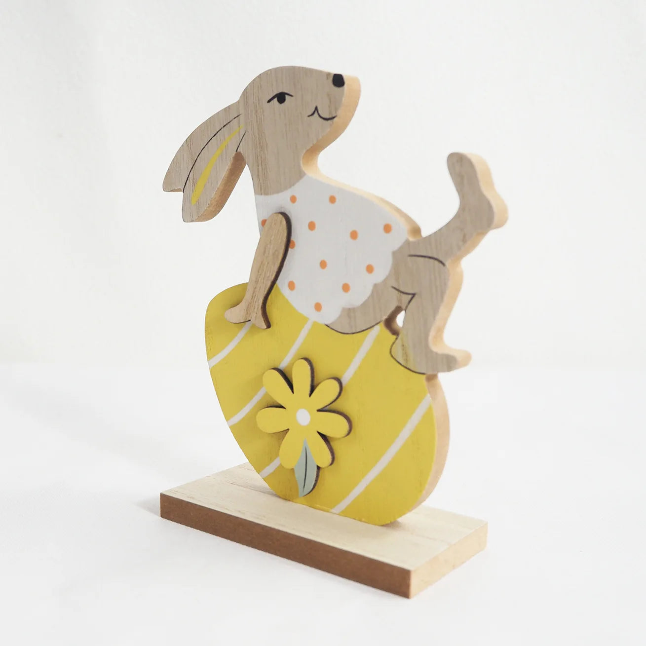 Cute Wooden Rabbit Easter Bunny Decoration Home Ornaments Wood Easter Bunny Wall Signs