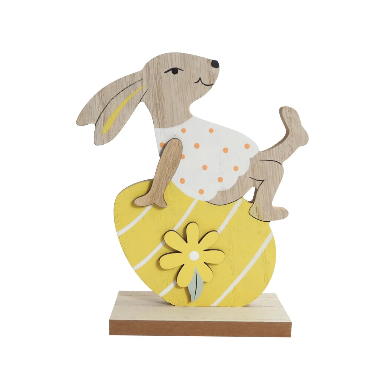Cute Wooden Rabbit Easter Bunny Decoration Home Ornaments Wood Easter Bunny Wall Signs