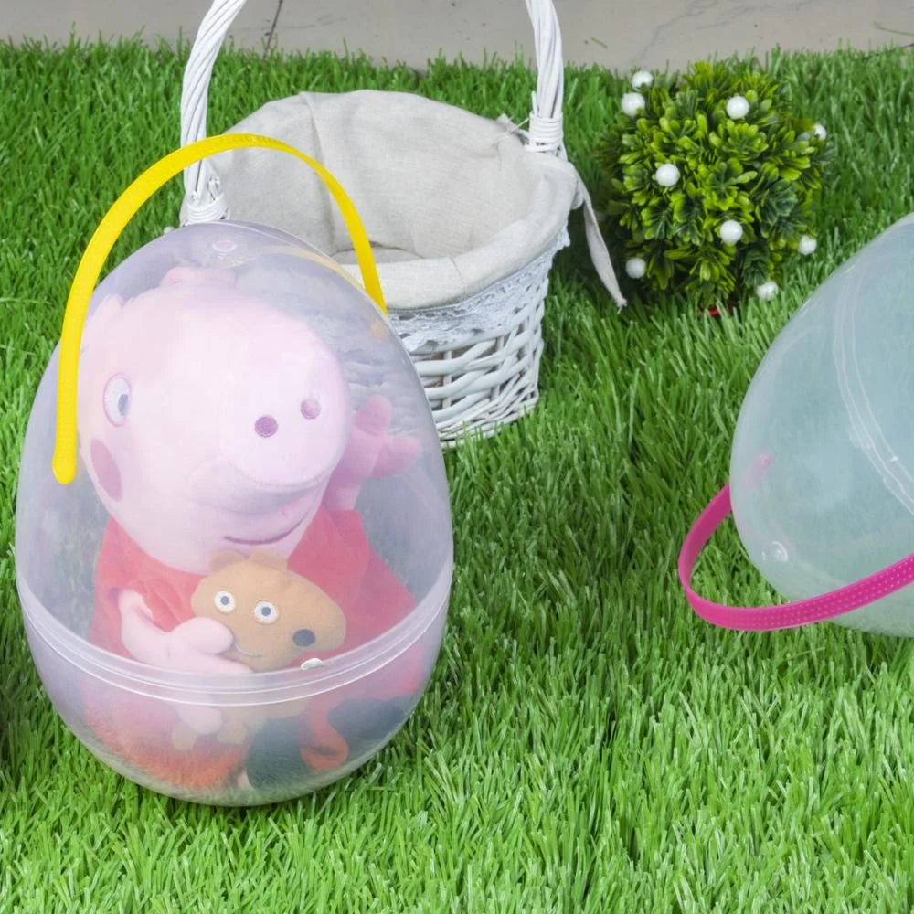 Happy Easter Decoration Indoor Custom Easter Eggs Filled Feather Hanging Decorative Glass Egg Easter Ornament