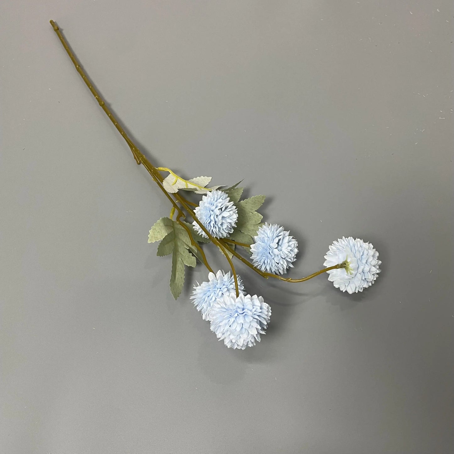 Decorative Wholesale Small Faux Pompon Chrysanthemum Dandelion Artificial Silk Kiku Flower