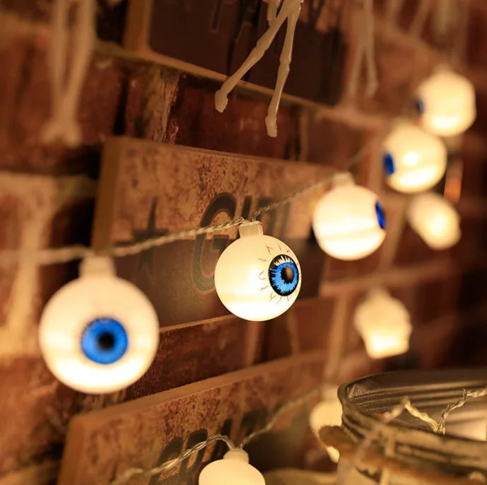 1.5m 10LED Scary Eyeball Halloween String Lights String Halloween Decorations
