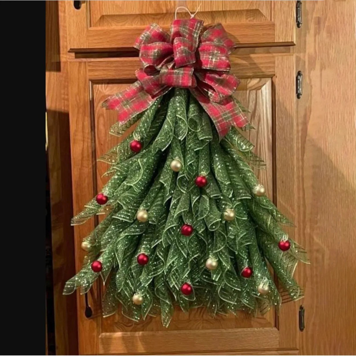 Best Selling Christmas Party Decoration Garland LED Lights Simulation Christmas Tree Door Hanging Party & Holiday Supplies