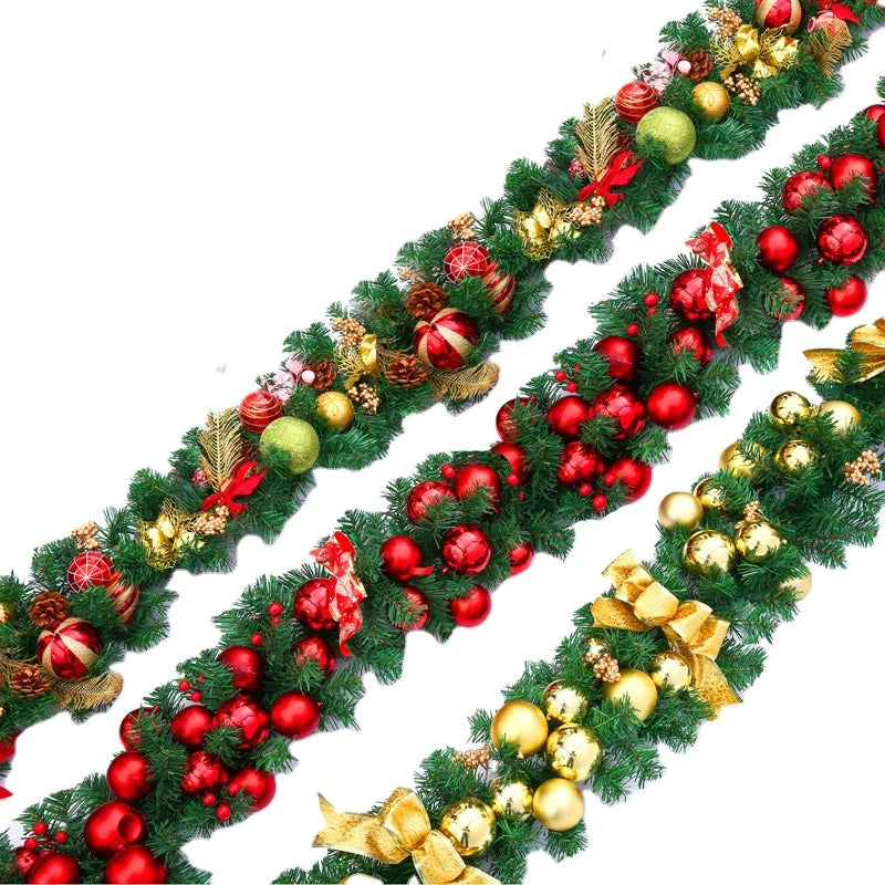 Christmas Decorations Garland Rattan Preserved Flowers