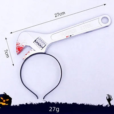 Plastic Halloween Headband Decoration Outdoor Horror Prop Customization Simulation Modern Party Decoration Zombie Adult Outdoor