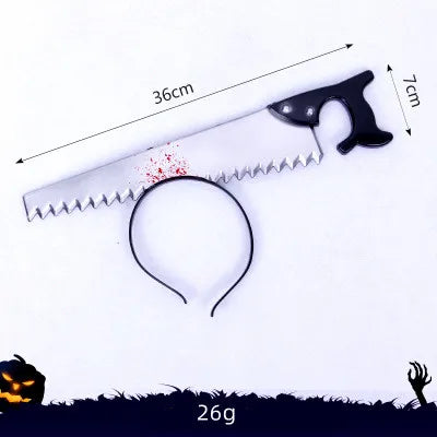 Plastic Halloween Headband Decoration Outdoor Horror Prop Customization Simulation Modern Party Decoration Zombie Adult Outdoor