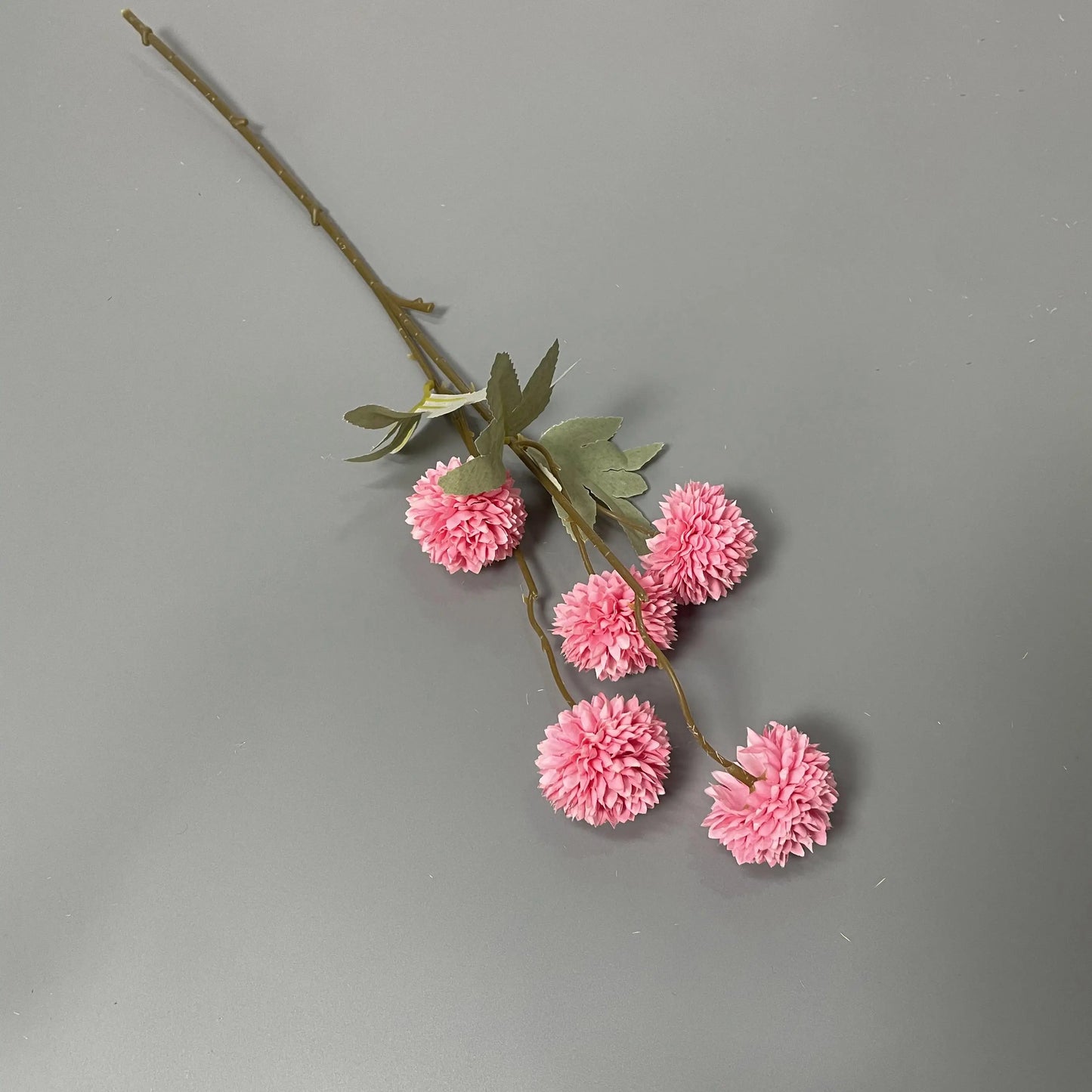 Decorative Wholesale Small Faux Pompon Chrysanthemum Dandelion Artificial Silk Kiku Flower