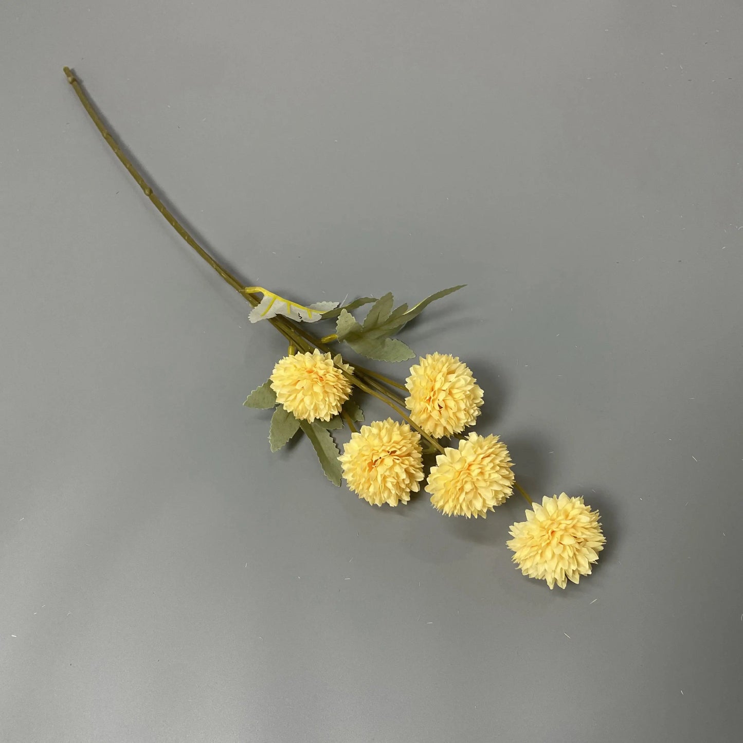 Decorative Wholesale Small Faux Pompon Chrysanthemum Dandelion Artificial Silk Kiku Flower
