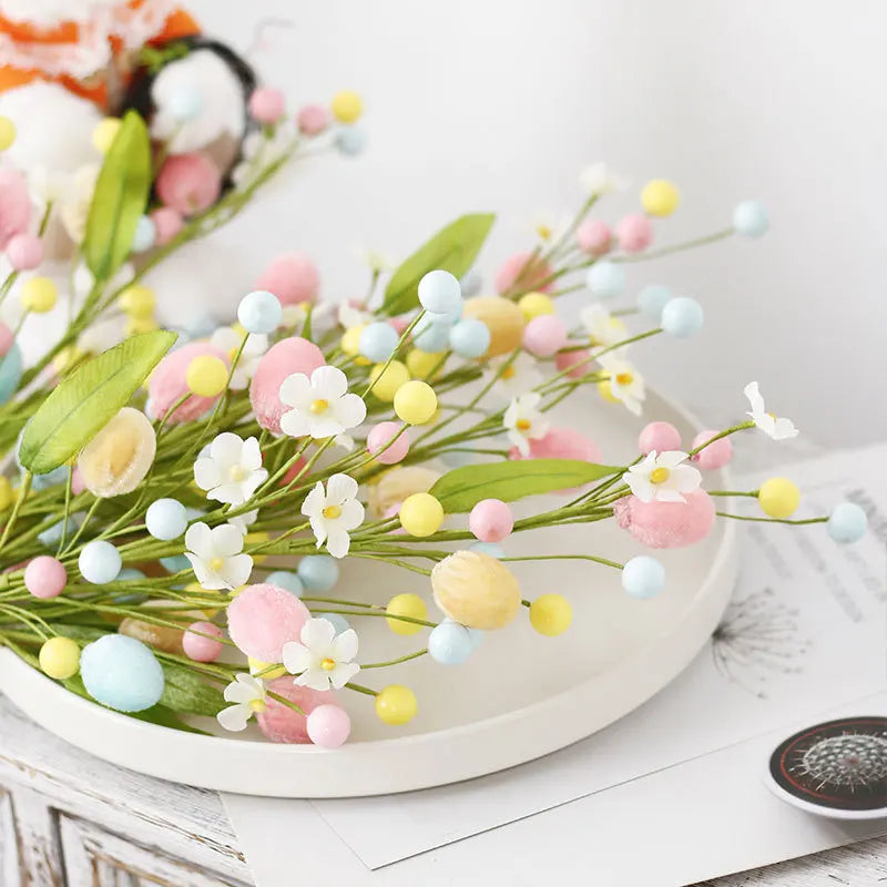 Creative Easter Egg Branch Cuttings New DIY Bouquet Flower Arrangement Decoration Accessories for Party Decorations