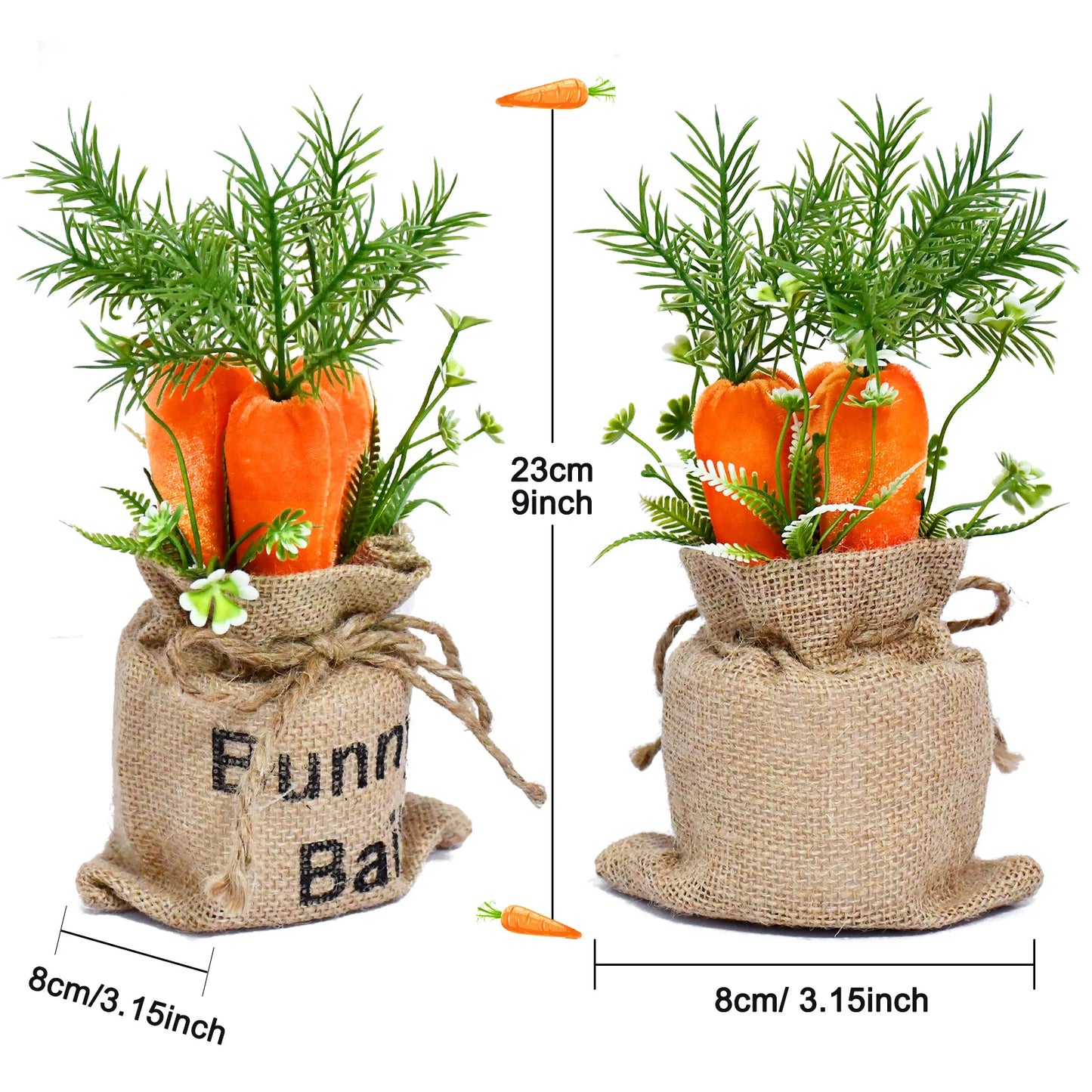 Easter Decoration Carrot Sack Easter Table Decoration Holiday Home Ornaments Desktop Decoration Props