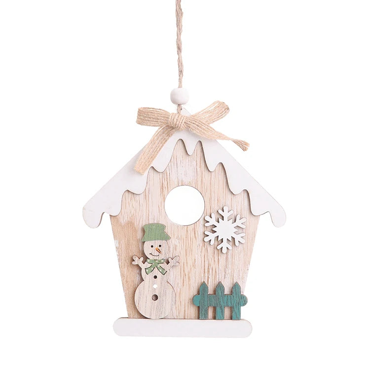 High Quality Wholesale Christmas Hanging Outdoor Decorations Wooden Christmas Decorations