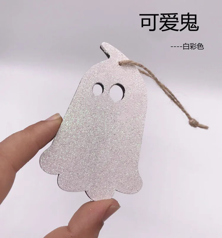 Halloween Pumpkin/Skeleton/Ghost Products Decorations for Home Wooden Halloween Hanging Accessories