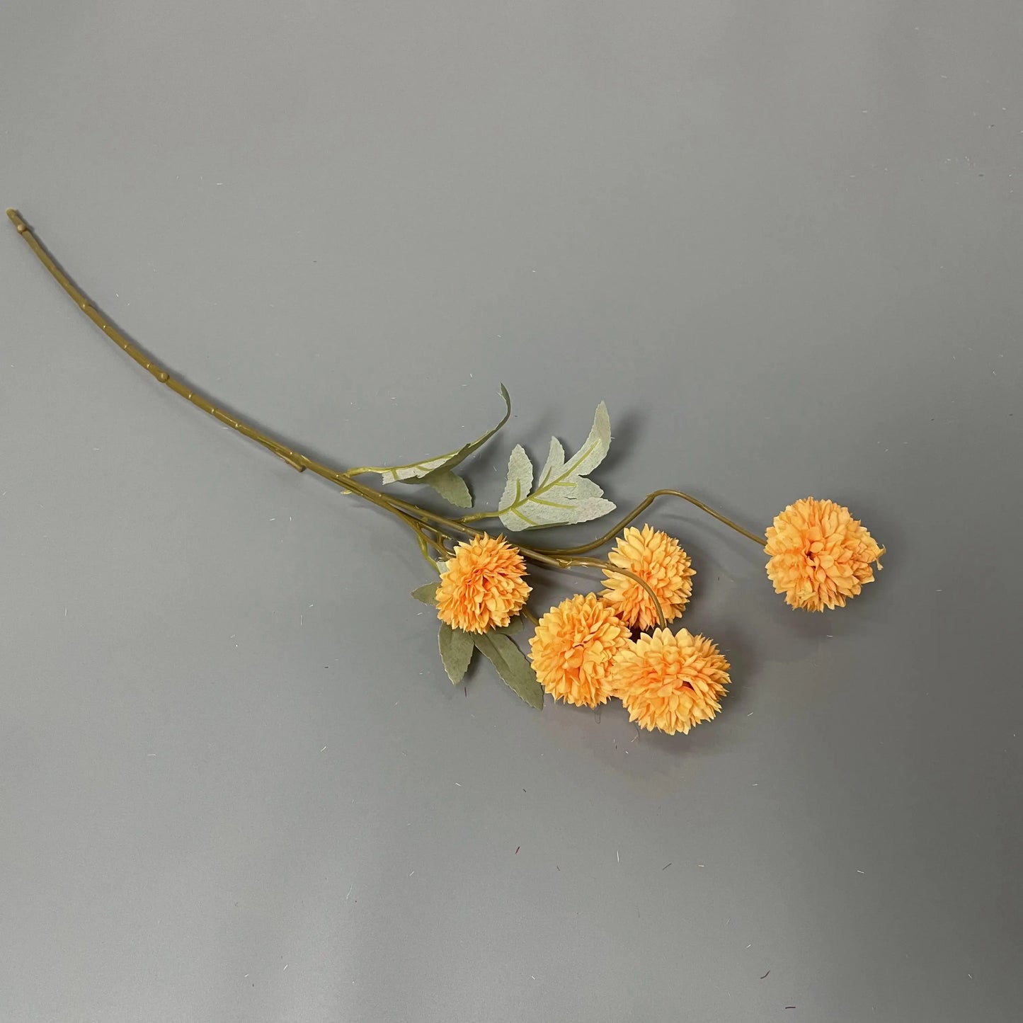 Decorative Wholesale Small Faux Pompon Chrysanthemum Dandelion Artificial Silk Kiku Flower