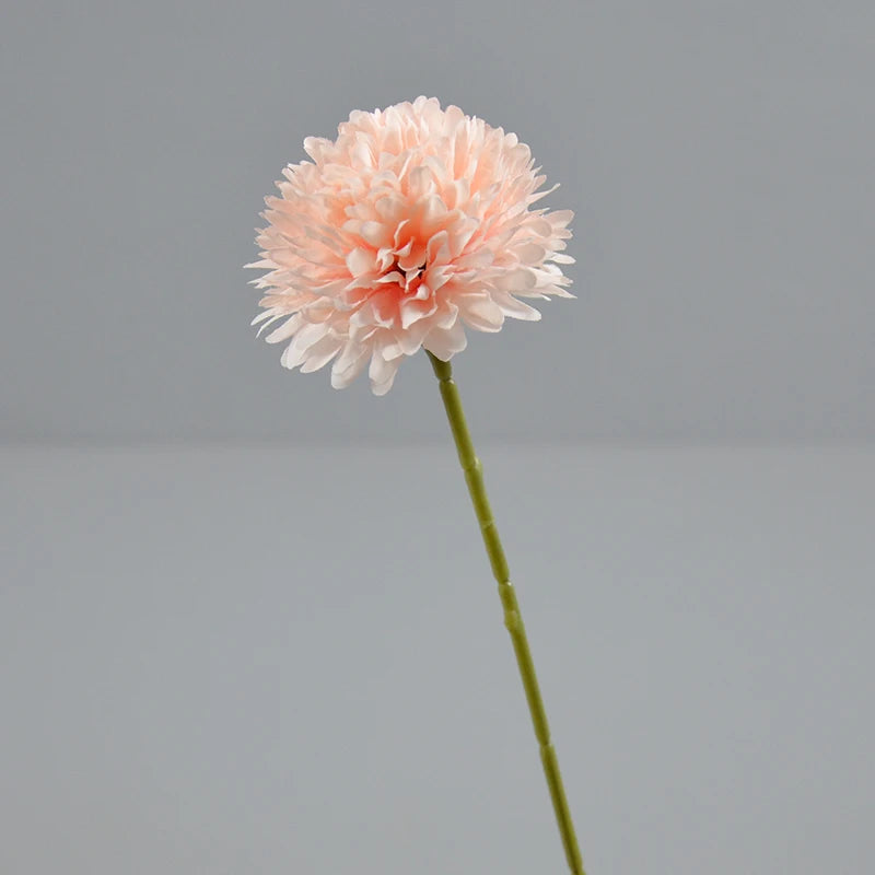 Hot Sale Artificial Single Chrysanthemum Branch Silk Marigold Ball PingPong Artificial Flowers Bulk Cake Wedding DecorDIY