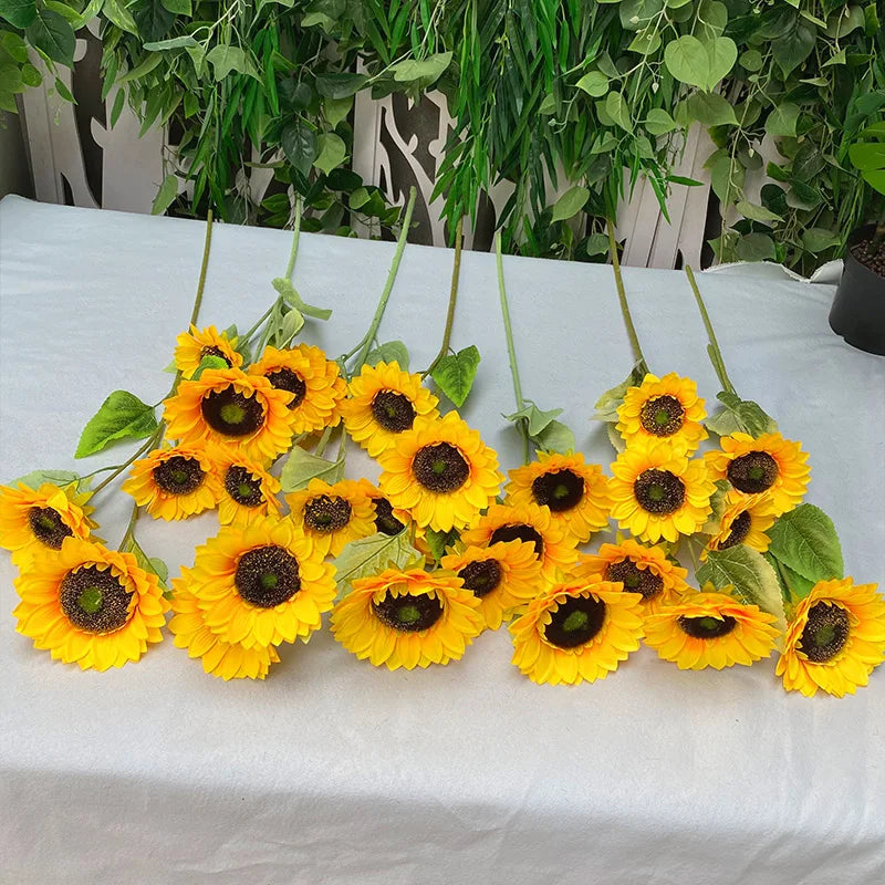Competitive Price Good Quality Artificial Flower Decoration Sunflower