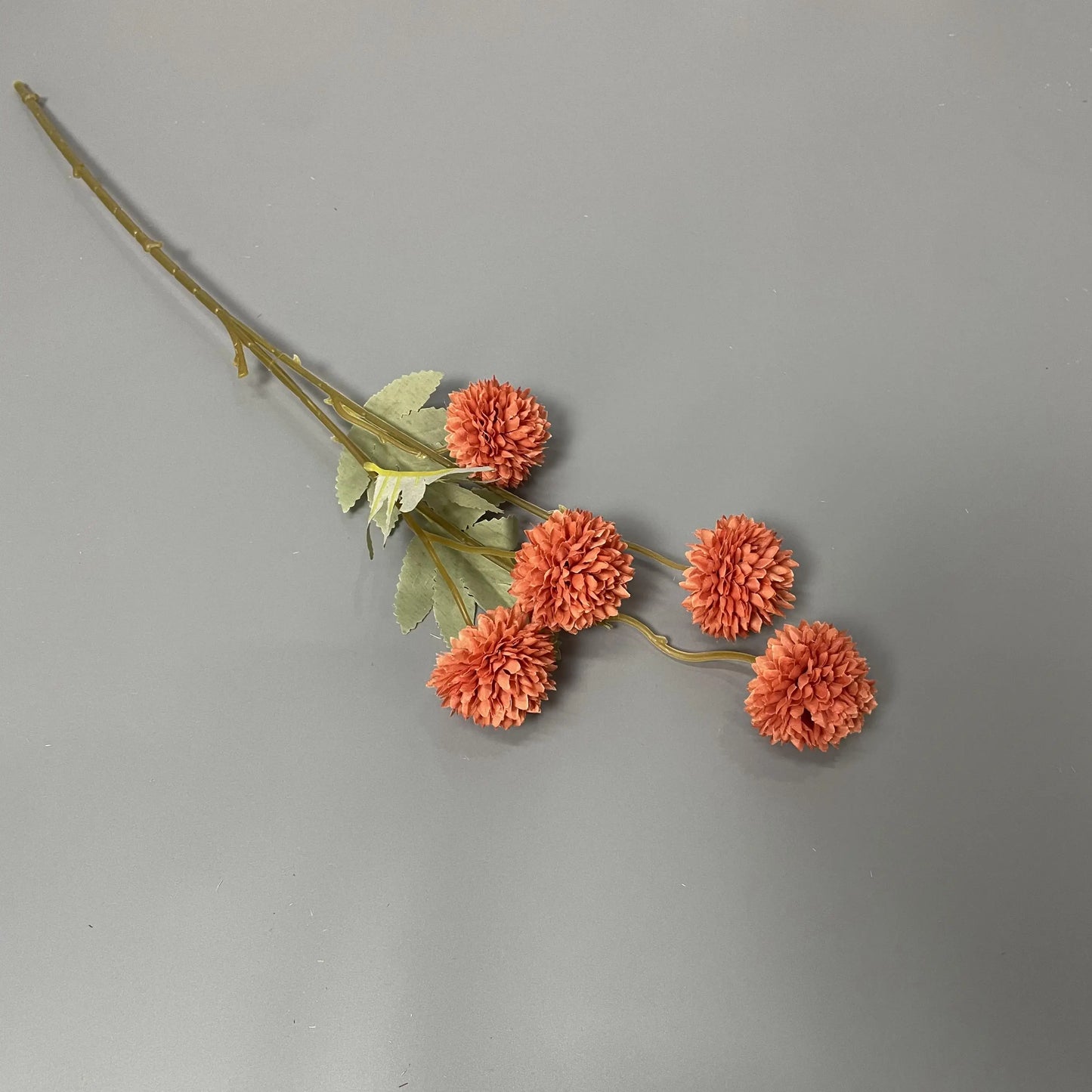 Decorative Wholesale Small Faux Pompon Chrysanthemum Dandelion Artificial Silk Kiku Flower