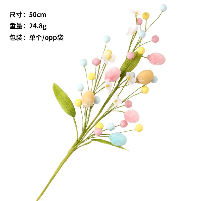 Creative Easter Egg Branch Cuttings New DIY Bouquet Flower Arrangement Decoration Accessories for Party Decorations