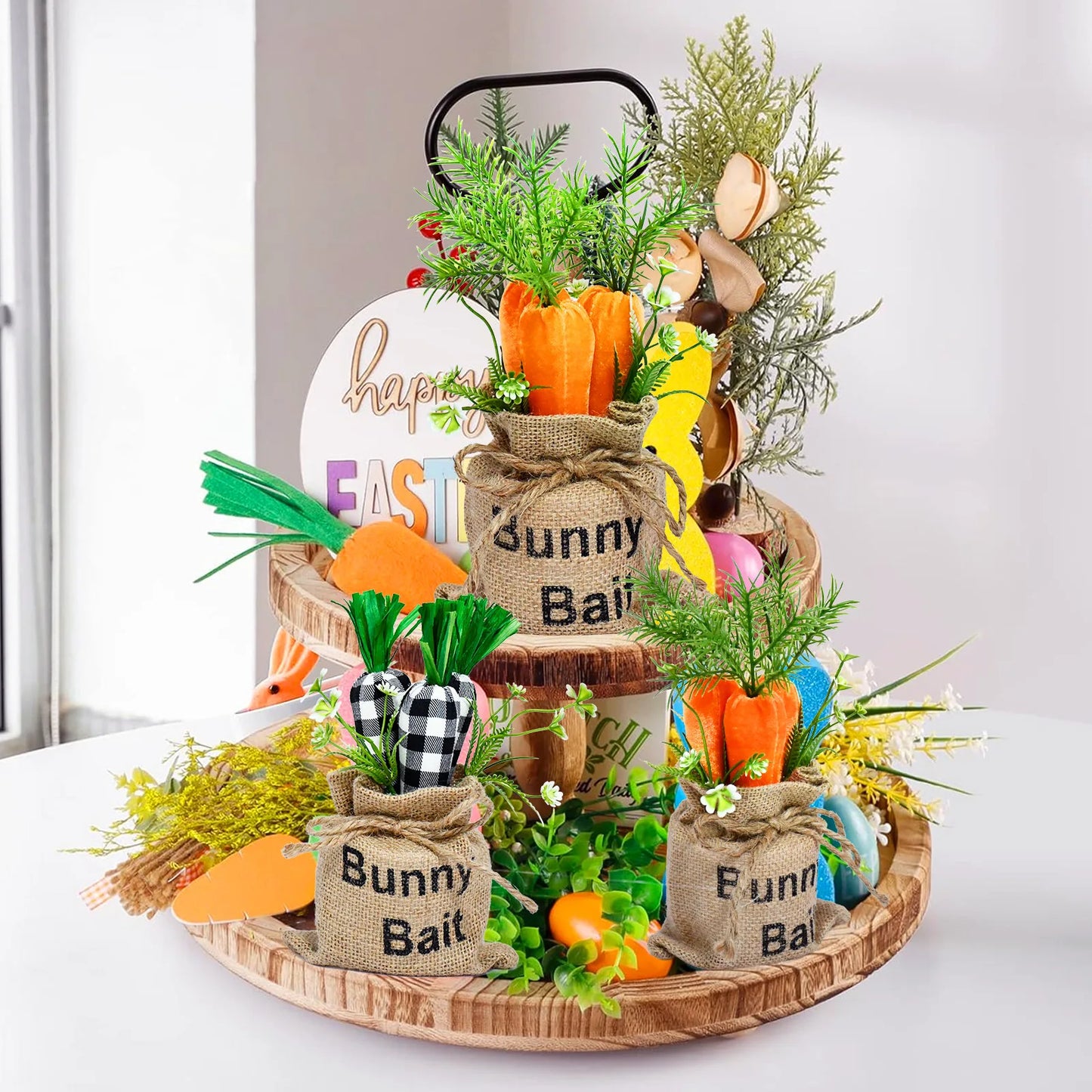 Easter Decoration Carrot Sack Easter Table Decoration Holiday Home Ornaments Desktop Decoration Props