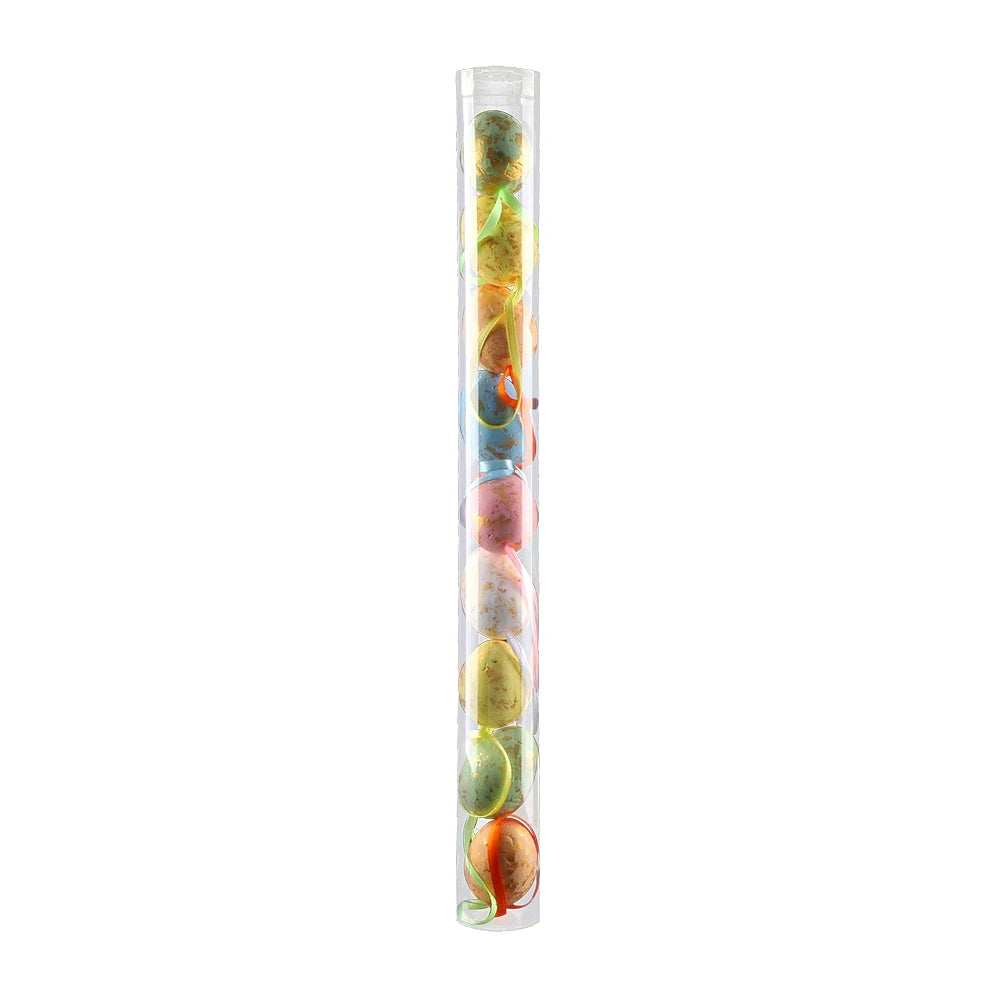 3*4cm/7 Color Options Colorful Barreled Easter Eggs Set Ornaments Foam Easter Egg Kit Gift Festival Easter Decoration