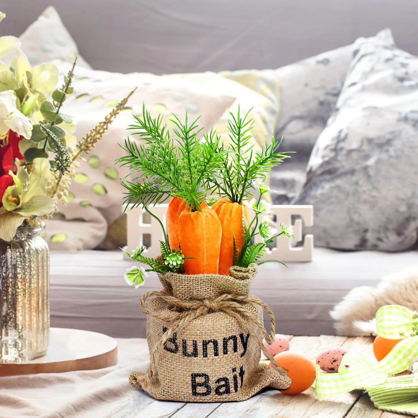 Easter Decoration Carrot Sack Easter Table Decoration Holiday Home Ornaments Desktop Decoration Props