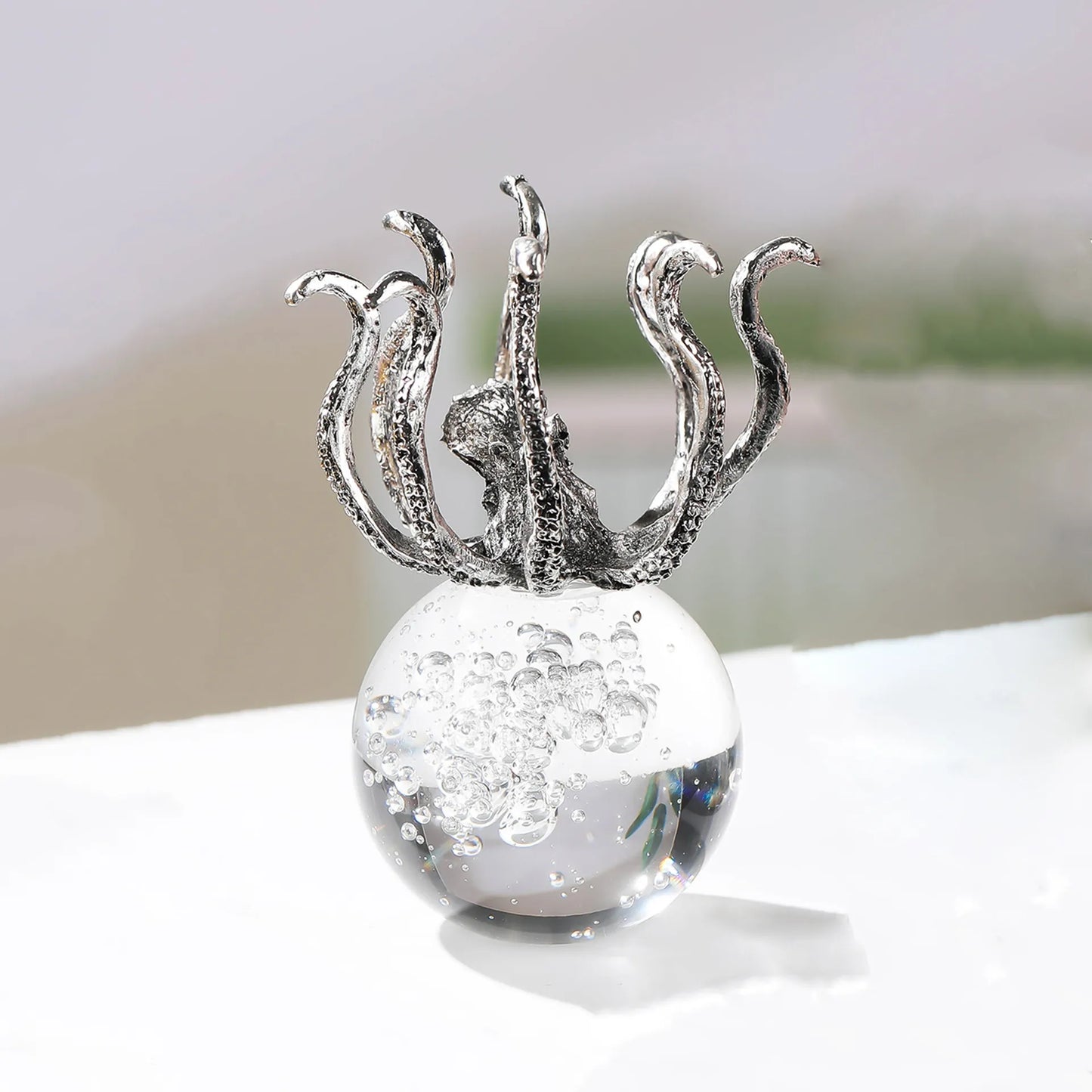 Crystal Octopus Home Decoration Office Crafts Exquisite Ornaments Holiday Crystal Gifts Home Decorations