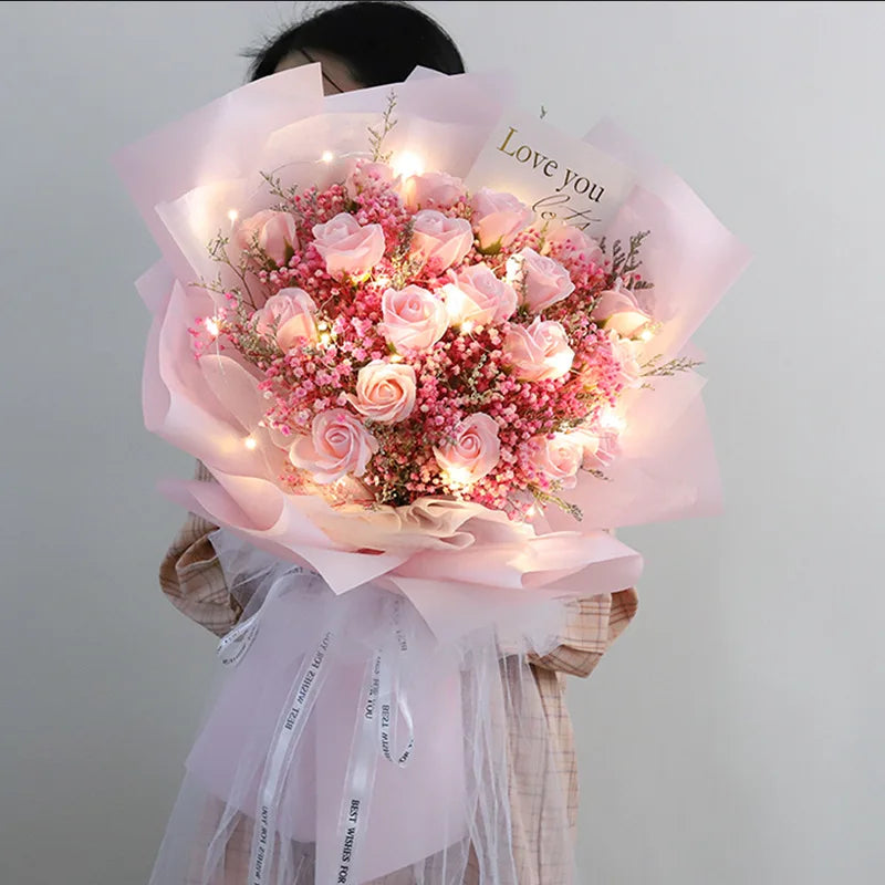 Indoor Gift Box Decorative Christmas Lighting Magic Led fairy String Lights 1m Flash Mini Copper Wire fairy Lights