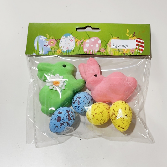 Easter egg bunny plastic foam courtyard outdoor indoor home decoration