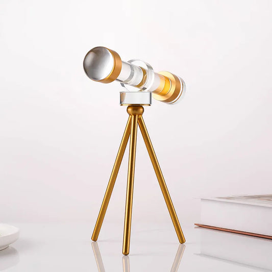 Modern minimalist and luxurious astronomical telescope ornament