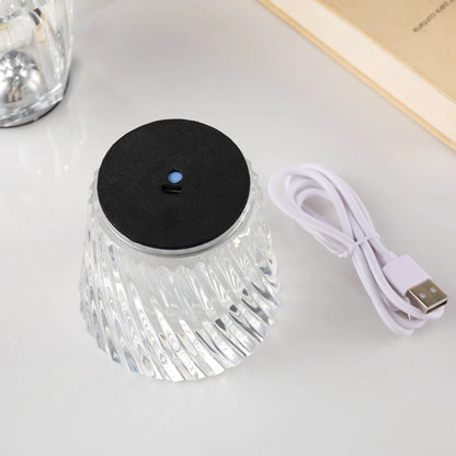 Crystal rechargeable table lamp, bar atmosphere light, KTV dining table decoration, atmosphere night light
