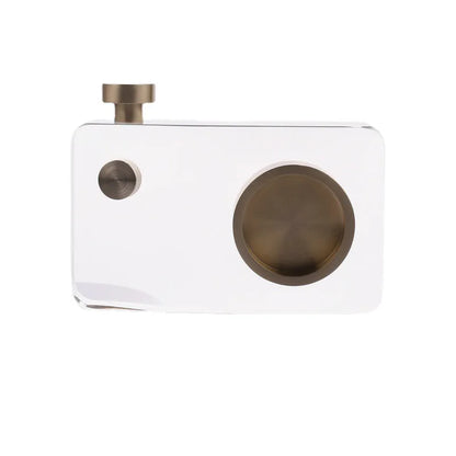 Modern light luxury minimalist crystal camera ornament, retro simple European decoration ornament, living room ornament