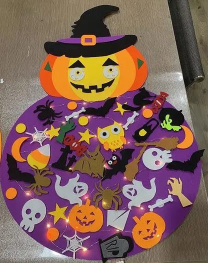 Halloween Children's Toys Wall Hanging Decoration DIY Felt Craft Kits for Home Decoration