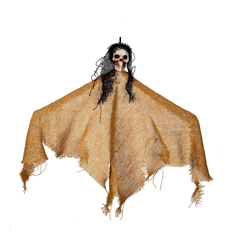 Wholesale Halloween Decorations Outdoor Scary Crying Witch Hanging Skeleton Ghost Haunted House Decoration Props