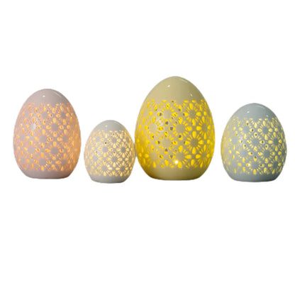 Wholesale LED Light Ceramic Easter Decoration Eggs  Porcelain Easter Eggs