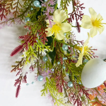 Wholesale Easter Egg Decorations Garland Artificial Easter Egg Wreath Window Display Door Garland Easter Wreath Signs
