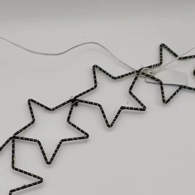 Metal Designed LED Star Decoration Wall Lamp Fashion Style Christmas Lights for Holiday Party