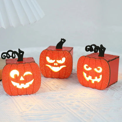 Kanlong Interior Room Decoration Funny Halloween Pumpkin Grimace LED Lights for Children
