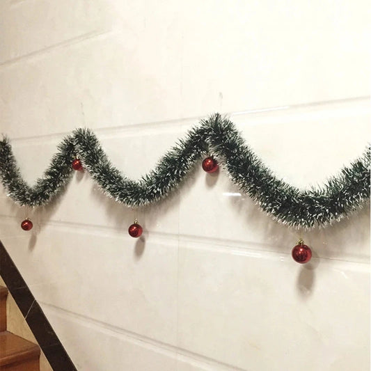 Christmas Wreath Family Party Wall Door Decorations Christmas Tree Ornaments Metal Ribbon Bows Party Supplies