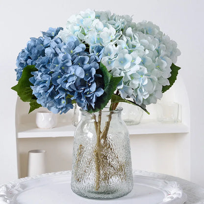High Single Artificial Hydrangea Flower Stem Wedding Other Events Artificial Flowers Real Touch White Hydrangea
