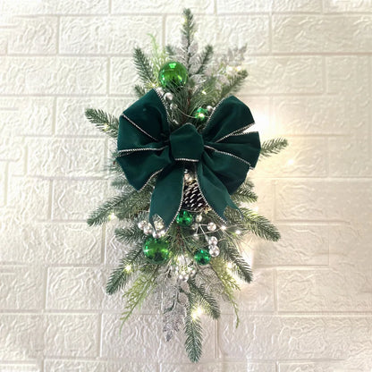 Nordic Christmas Staircase Decoration green 45x30