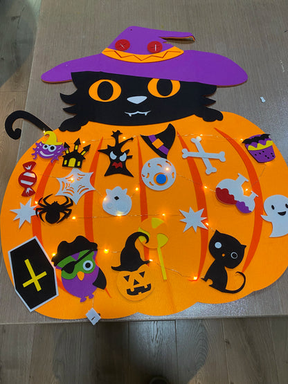 Halloween Children's Toys Wall Hanging Decoration DIY Felt Craft Kits for Home Decoration