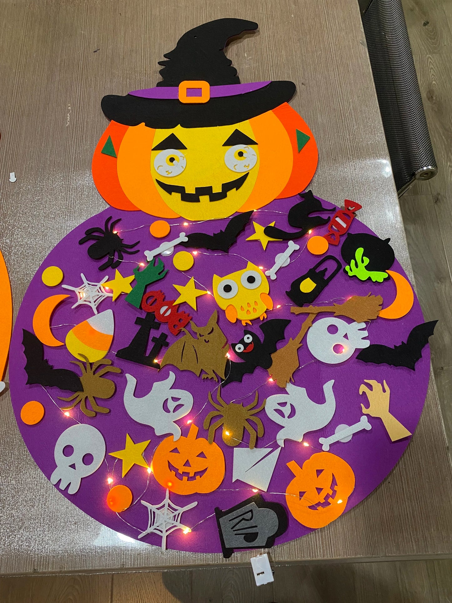 Halloween Children's Toys Wall Hanging Decoration DIY Felt Craft Kits for Home Decoration