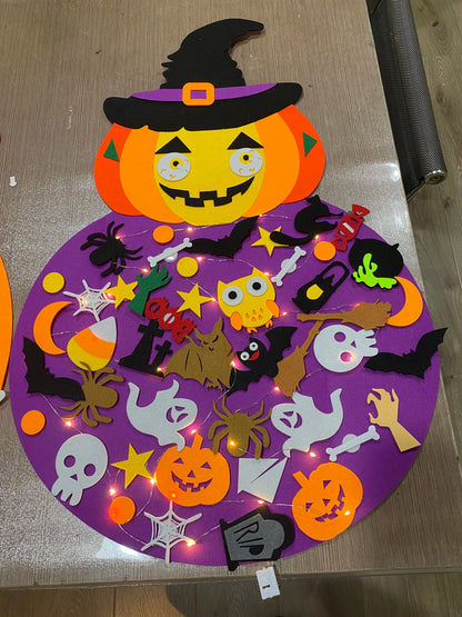 Halloween Children's Toys Wall Hanging Decoration DIY Felt Craft Kits for Home Decoration