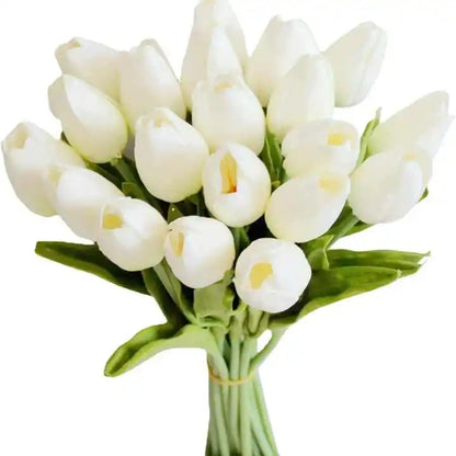 Wholesale Sale Price Fake Artificial PU Tulip Flower Bouquet Faux Flower Decorative Flower Tulip in Bulk for House Decoration