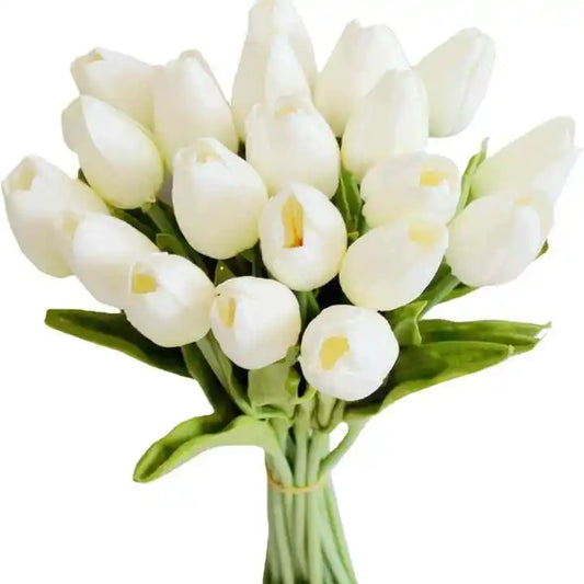 Wholesale Sale Price Fake Artificial PU Tulip Flower Bouquet Faux Flower Decorative Flower Tulip in Bulk for House Decoration