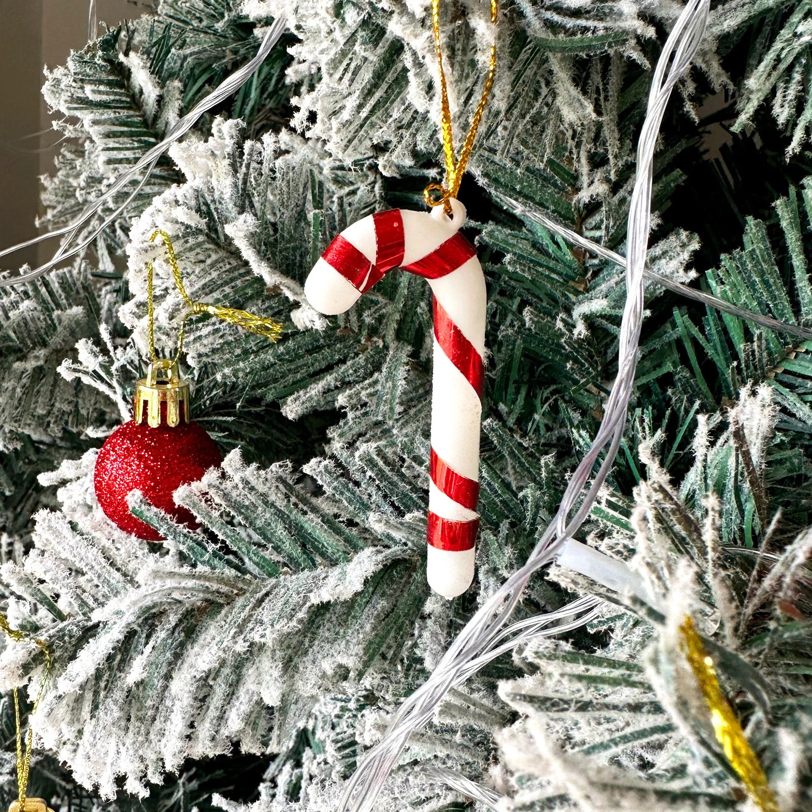 Christmas tree plastic cane candy decoration