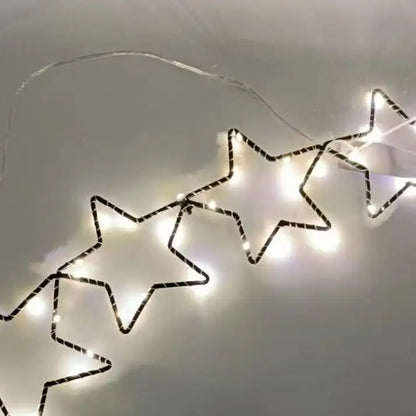 Metal Designed LED Star Decoration Wall Lamp Fashion Style Christmas Lights for Holiday Party