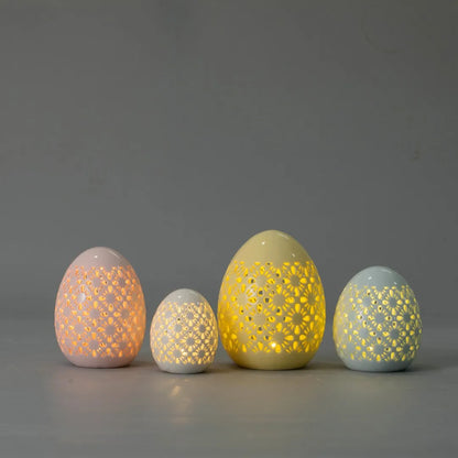 Wholesale LED Light Ceramic Easter Decoration Eggs  Porcelain Easter Eggs