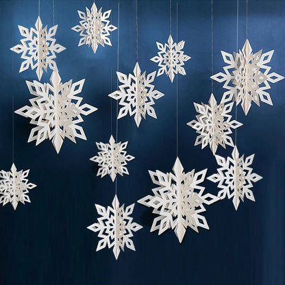 Christmas hanging 3D snowflake decoration A