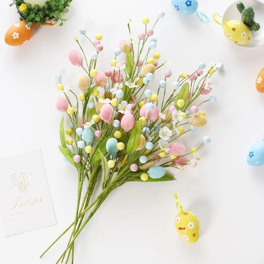 Creative Easter Egg Branch Cuttings New DIY Bouquet Flower Arrangement Decoration Accessories for Party Decorations