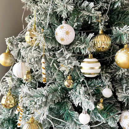 Christmas tree plastic white decorative ball